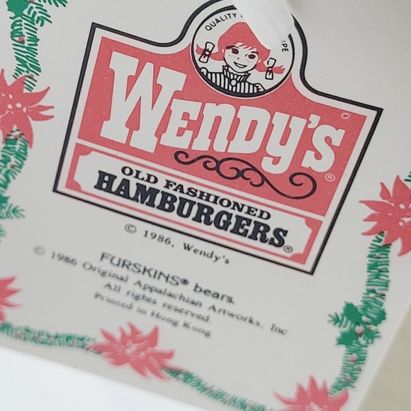 *M7 Furskin bears by Wendy's 1986 original Appalachian artworks red shorts 8" - Picture 2 of 6